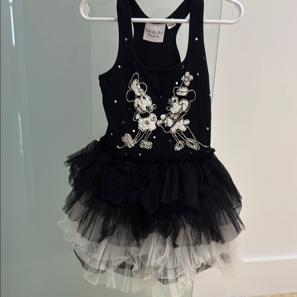 Ooh La La Couture Black Mickey and Minnie Tutu Dress